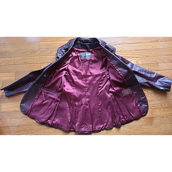 Etienne Aigner Brown Leather Jacket - Picture 15 of 16
